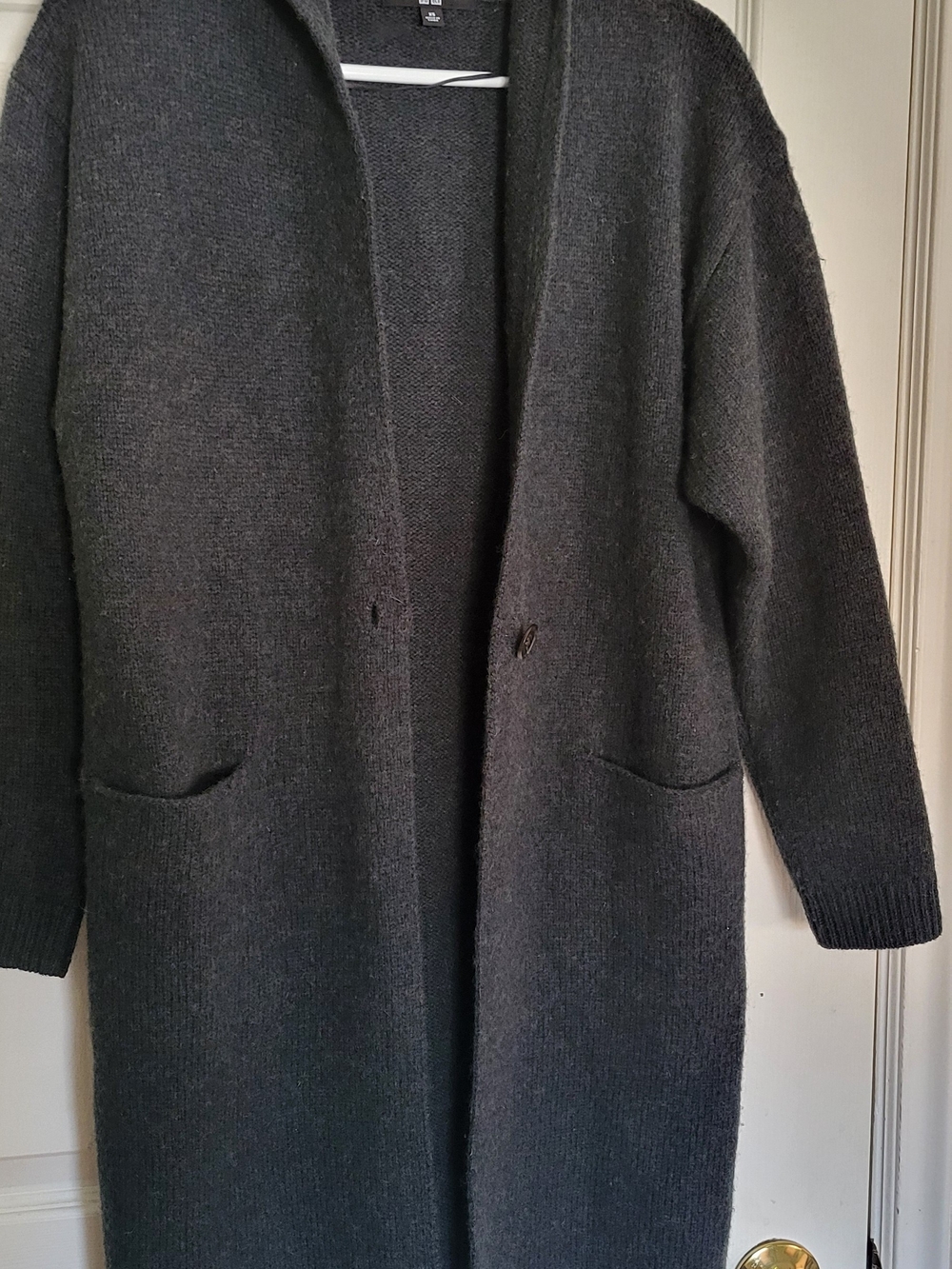 Uniqlo Dark Forest Green Long Cardigan Sweater